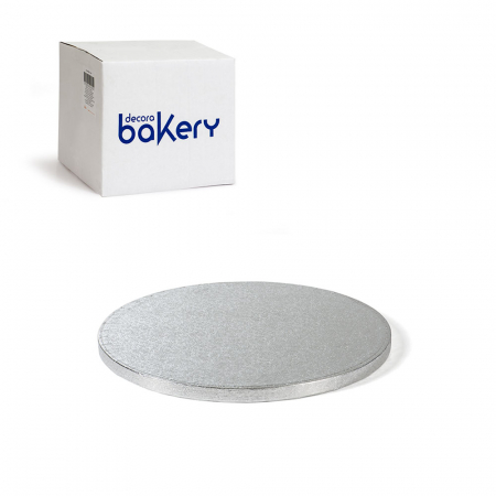 Platouri Tort - Set 10 Platouri Tort Rotunde Argintii, Ø 36 x H 1.2 cm