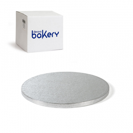 Platouri Tort - Set 10 Platouri Tort Rotunde Argintii, Ø 40 x H 1.2 cm