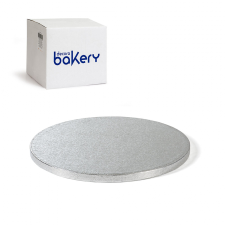 Platouri Tort - Set 10 Platouri Tort Rotunde Argintii, Ø 45 x H 1.2 cm