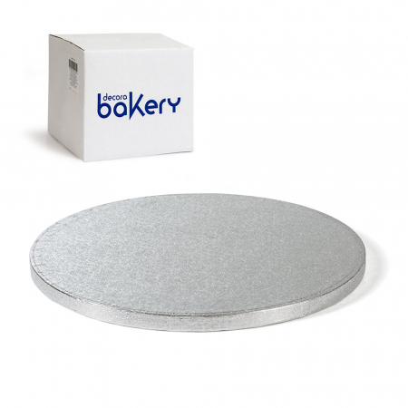 Platouri Tort - Set 10 Platouri Tort Rotunde Argintii, Ø 60 x H 1.2 cm