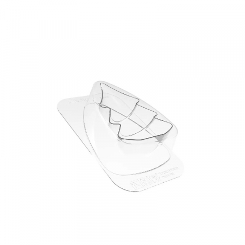 Ciocolaterie - Matrite, Ustensile - Set 2 Matrite Plastic Ciocolata Brad Craciun 3D Ø 10 x H 16 cm
