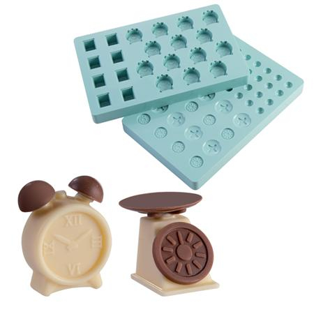 Matrite Praline 3D - Set 2 Matrite Praline Vintage - Cantar si Ceas