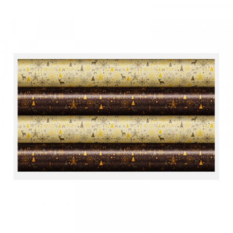 Decoratiuni Comestibile, Decor Tort - Set 24 Folii Transfer Ciocolata 2 Modele Craciun 30 x 40 cm
