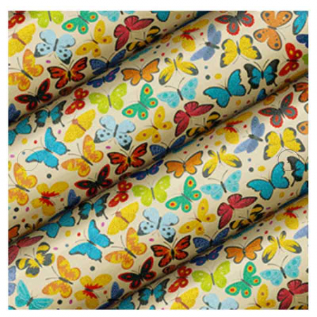 Decoratiuni Comestibile, Decor Tort - Set 24 Folii Transfer Ciocolata 2 Modele Fluturi 30 x 40 cm