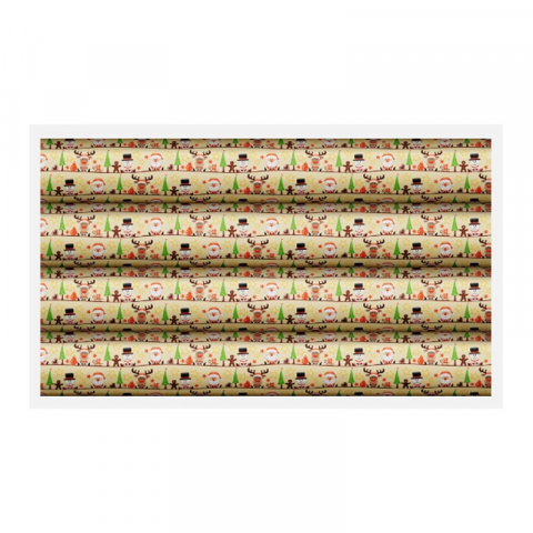 Decoratiuni Comestibile, Decor Tort - Set 24 Folii Transfer Ciocolata 3 Modele Craciun 30 x 40 cm