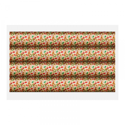 Decoratiuni Comestibile, Decor Tort - Set 24 Folii Transfer Ciocolata 3 Modele Craciun 30 x 40 cm