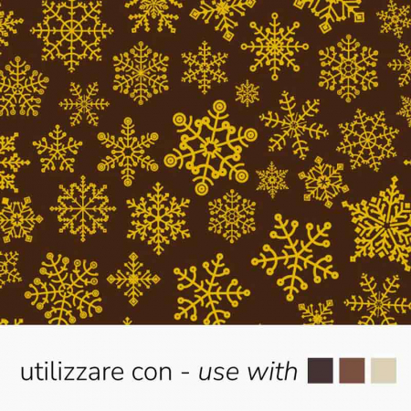 Folii Transfer Decoruri Ciocolata - Set 30 Folii Transfer Decor Ciocolata Fulgi Zapada, 34 x 26.5 cm