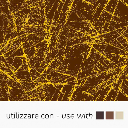 Decoratiuni Comestibile, Decor Tort - Set 30 Folii Transfer Decor Ciocolata Galben, 34 x 26.5 cm