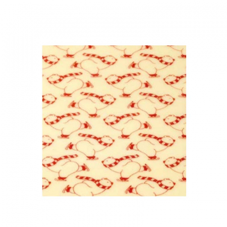 Decoratiuni Comestibile, Decor Tort - Set 30 Folii Transfer Decor Ciocolata Urs Polar, 34 x 26.5 cm