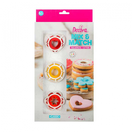 Cofetarie - Ustensile - Set 6 Decupatoare Mix & Match Ø 3 si 6 x H 2.2 cm