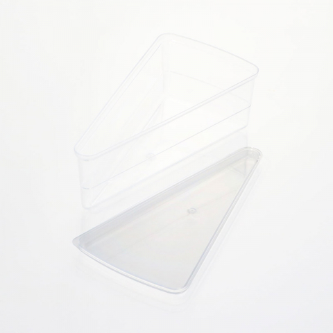Pahare Desert si Aperitiv - Capace Pahare Triunghi - Felie de Tort, 13.6 x 7.1 x H 0.5 cm, Set 100 Buc