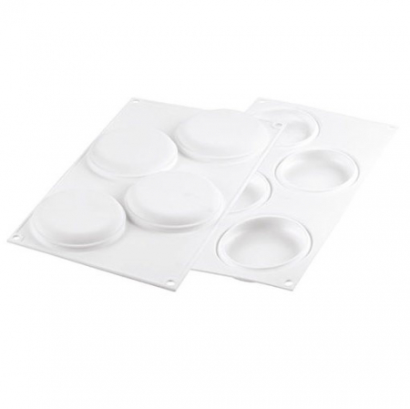 Set Tarte Ø 10 cm, 4 Rame Microforate + Forma Silicon 4 cavitati [2]