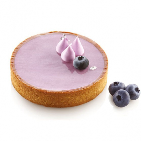 Forme Silicon pentru Torturi si Prajituri - Set Tarte Ø 10 cm, 4 Rame Microforate + Forma Silicon 4 cavitati