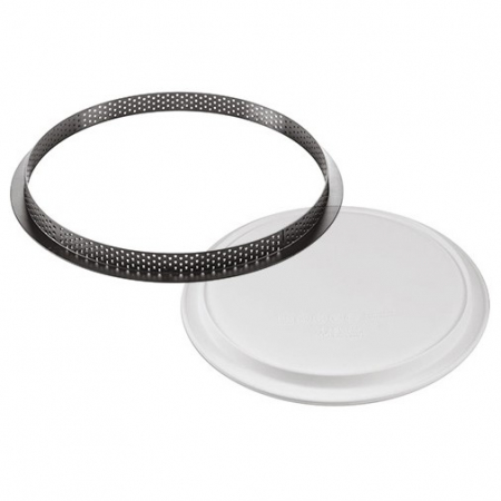 Forme Silicon pentru Torturi si Prajituri - Set Tarte Ø 23 cm, 1 Rama Microforata + Forma Silicon