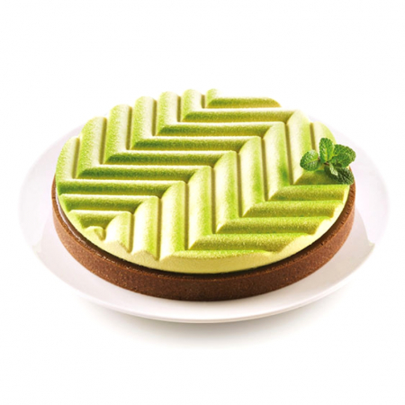 Forme Silicon pentru Torturi si Prajituri - Set Tarte gafique Ø 25 cm, 1 Rama Microforata + Forma Silicon
