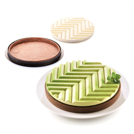 Set Tarte gafique Ø 25 cm, 1 Rama Microforata + Forma Silicon [4]
