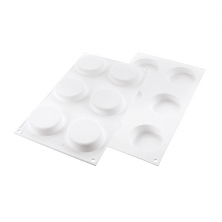 Set Tarte Ø 7 cm Klassik, 6 rame Microforate + Forma Silicon 6 cavitati [5]