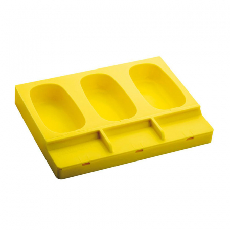 Matrite, Forme Inghetata, Gelaterie - Set Tava si 4 Matrite Silicon Inghetata pe bat Capri 12 cavitati, 90 ml