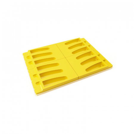 Matrite, Forme Inghetata, Gelaterie - Set Tava si 4 Matrite Silicon Inghetata pe bat Ipanema 12 cavitati, 70 ml
