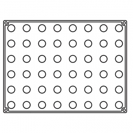Sfere Ø 2 cm - Forma Silicon 30x40 cm, 48 cavitati [2]