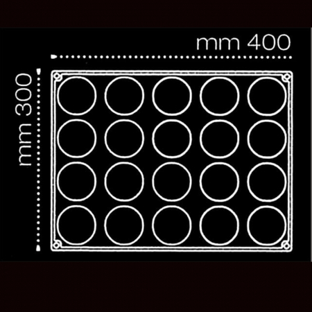 Sfere Ø 6 cm - Forma Silicon 30x40 cm, 20 cavitati [2]