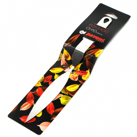 Spatula Inox Decor Ciocolata - Pene / Fulgi, 12x2.4 cm [4]