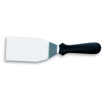 Spatule, Palete - Spatula Unghiulara din Inox cu Maner Plastic, Lama Rigida L 12.5 x 8 cm