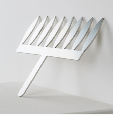 Ciocolaterie - Matrite, Ustensile - Spatule Inox Decor Ciocolata - Frunza model L, H 8 cm, 8 tije