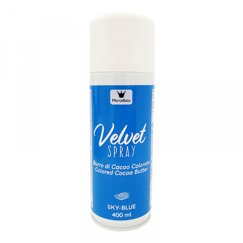 Coloranti Spray Catifea - SPRAY VELVET - Colorant Alimentar Albastru fara E171, 400 ml - Azo Free