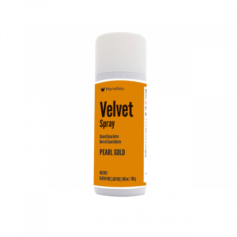 Coloranti Alimentari - SPRAY VELVET - Colorant Alimentar Auriu Perlat fara E171, 400 ml