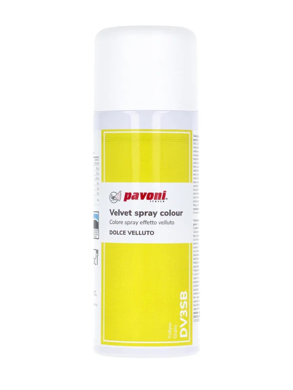 Coloranti Spray Catifea - SPRAY VELVET - Colorant Alimentar Galben fara E171, 400 ml