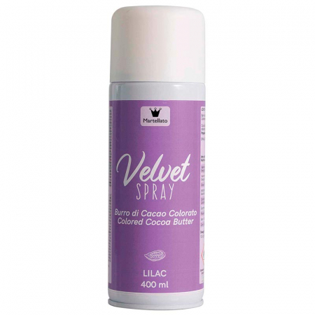 Coloranti Alimentari - SPRAY VELVET - Colorant Alimentar Lila fara E171, 400 ml