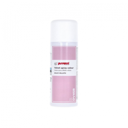Coloranti Spray Catifea - SPRAY VELVET - Colorant Alimentar Roz fara E171, 400 ml