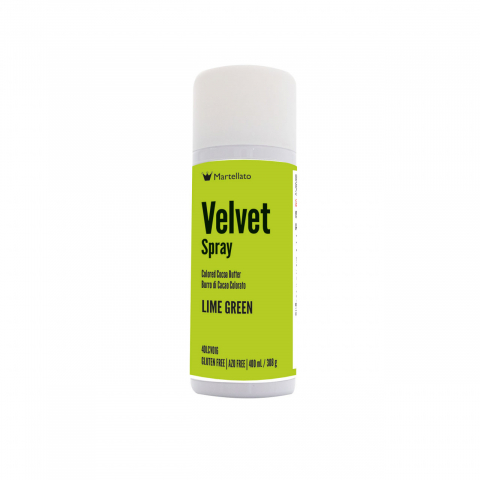 Coloranti Alimentari - SPRAY VELVET - Colorant Alimentar Verde Lime fara E171, 400 ml