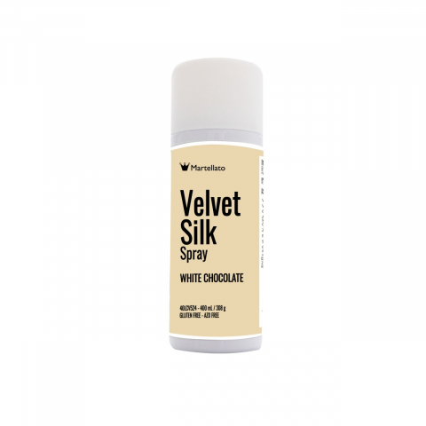 Coloranti Alimentari - SPRAY VELVET Silk - Colorant Alimentar Ciocolata Alba, 400 ml