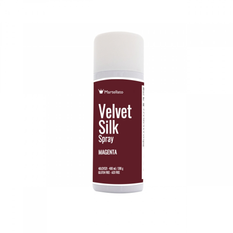 Coloranti Alimentari - SPRAY VELVET Silk - Colorant Alimentar Magenta, 400 ml