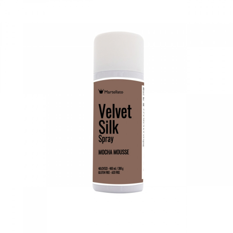 Coloranti Spray Catifea - SPRAY VELVET Silk - Colorant Alimentar Mocha Mousse, 400 ml