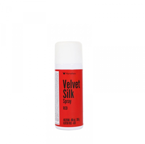 Coloranti Alimentari - SPRAY VELVET Silk - Colorant Alimentar Rosu, 400 ml