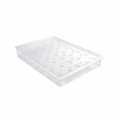 Ustensile Inghetata, Gelaterie - Suport 21 Produse pe Bastonase, 36 x 23.5 x H 4.8 cm, Plastic Transparent