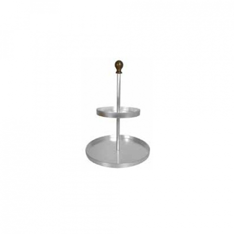 Ambalaje, Etichete, Suporturi - Suport Bufet, Candy Bar FINGER FOOD, Ø 20-13 x H 32 cm, Aluminiu si Bronz
