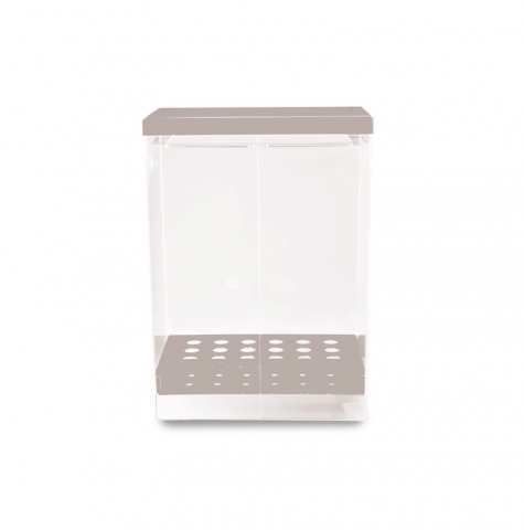 Cofetarie - Ustensile - Suport Expunere Conuri Inghetata, Transparent, 41 x 20.5 x H 56.4 cm