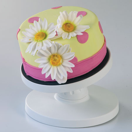 Suporturi Tort - Suport Rotativ Decor Tort, Inclinat, Material Plastic, Ø 23 x H 9.5 cm