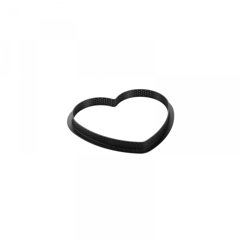 Cofetarie - Ustensile - Tarte Inima 20.5 x 19 x H 2 cm - Rama Termoplastic Microforata