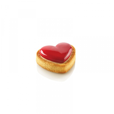 Tarte Inima 8 x 7 x H 2 cm - Rame Termoplastic Microforate, Set 8 buc [3]