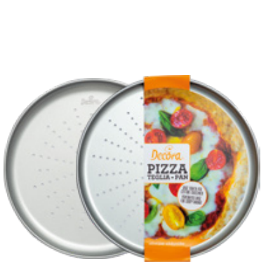 Forme, Tavi Coacere - Tava Coacere Pizza Ø 28 x H 1.8 cm, Aluminiu Anodizat