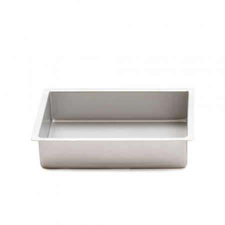 Forme, Tavi Coacere - Tava Dreptunghi Margini Drepte, 38x25xH7.5 cm, Aluminiu Anodizat
