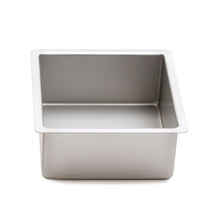 Cofetarie - Ustensile - Tava Patrata Margini Drepte, 30x30xH7.5cm, Aluminiu Anodizat