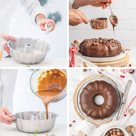 Forma Coacere Bundt Ø 27 x H 8.5 cm, Otel Antiaderent [2]