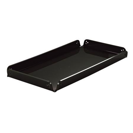 Accesorii Candy Bar, Bufet, Catering - Tavita Margini Drepte, Plexiglas Negru, 29 x 14.5 x H 2 cm