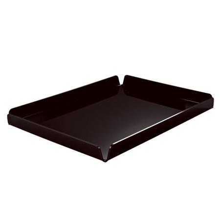 Accesorii Candy Bar, Bufet, Catering - Tavita Margini Drepte, Plexiglas Negru, 39.5 x 29 x H 2 cm